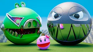 MS Pacman vs Cartoon Cat vs Robot Pacman - FULL EDITION for December