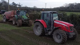 Slurry Shenanigans! Massey Ferguson to the rescue!