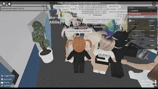 a fight in Eastbrook Secondary School (Roblox)
