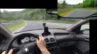 Peugeot 206 S16 Nordschleife BTG 8.08.23 POV