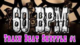 60 BPM - Train beat shuffle #1 - 4/4 Drum Beat - Drum Track