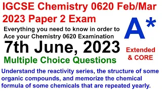 IGCSE Chemistry 0620 Paper 2 Feb/Mar 2023 0620/22/F/M/23