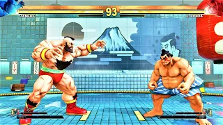 Zangief vs E Honda (Hardest AI) - Street Fighter V