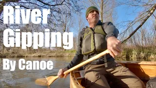 Exploring the River Gipping by Canoe.  Honey Stove BBQ Lunch.  Cedar Strip Canoe.