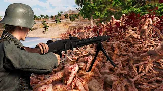 Can an MG-42 Hold a Bridge VS 4 MILLION ZOMBIES!? - UEBS 2 Ultimate Epic Battle Simulator 2