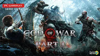GOD OF WAR PC Gameplay Walkthrough Part 1 [1440p 60FPS ULTRA] - No Commentary
