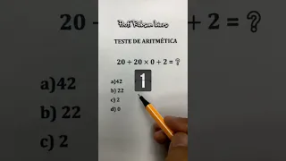 Teste de Aritmética 🤯 Prof Robson Liers - #matemática #aritmetica