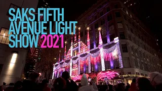 Saks Fifth Avenue Light Show 2021 | Christmas in NYC | 4K