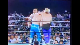 Tigermask gets broken by Dynamite Kid