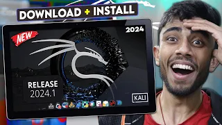 How to Install Kali Linux 2024.1 Version!🔥 New Wallpaper, Design & Apps Install Without Error⚡