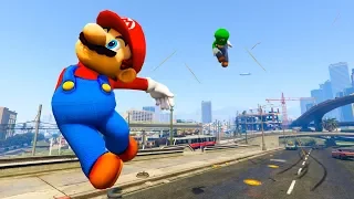 GTA 5 Mario Vs Luigi Ragdoll Compilation | (GTA 5 Fails Funny Moments Ragdolls)