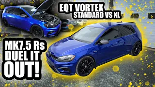 MK7.5 Golf R's EQT Vortex Standard vs XL Turbo Upgrades