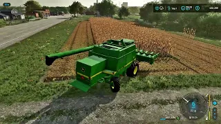 Farming Simulator 22 John Deere 9600 Combine Harvesting Corn Part 2