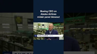 Boeing CEO on Alaska Airlines midair panel blowout #Shorts