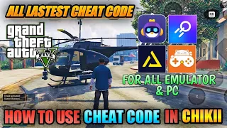 GTA 5 all cheat codes 2023 | How to use cheat codes in gta 5 chikii |🔥🔥💥free cloud gaming emulator