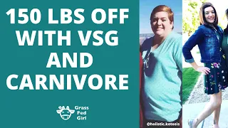 150 lbs lost with VSG surgery and carnivore diet | bariatric surgery success with zero carb diet