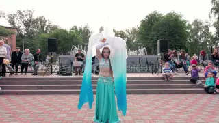 танец со светодиодными веелами Belly Dance Open Air