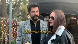 Burak Özçivit, Fahriye Evcen’in karnını severek 2. kez babalık heyecanını anlattı.