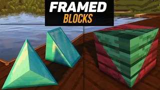 Гайд по FramedBlocks 1.18.2-1.19.2 Треугольные блоки / декоративные блоки (minecraft java edition)