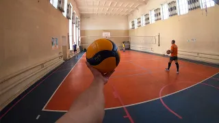 Волейбол от первого лица | VOLLEYBALL FIRST PERSON | Пушечные удары