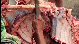 SHARPEST KNIFE THE MOST AGGRESSIVE CUTTING  ||  Ultimate Butcher Skills  How to butcher a pig