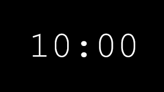 10 Minute Minimalist Silent Countdown Timer With Alarm