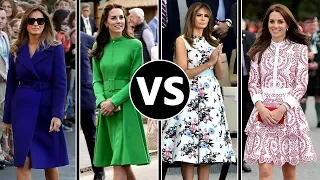 Melania Trump Vs Kate Middleton | Fashions | 2018