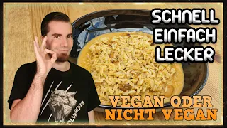 VEGANES SOJA-"SAHNE"-HÄHNCHEN | Schnell, Einfach, Lecker, auch mit normalen Hühnchen-Fleisch