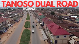 19th September 2023: Current State of Tanoso Dual Road in Kumasi Ghana.