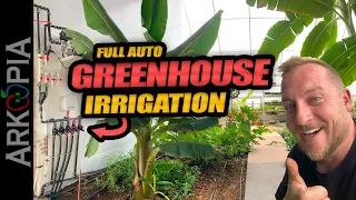 Greenhouse Irrigation Completed - Full auto, driplines, pot drippers, 5 zones, timers, wifi, & more.