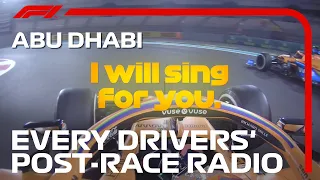 Every Drivers' Post-Race Radio | 2020 Abu Dhabi Grand Prix