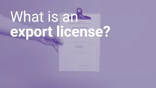 What is an export license?