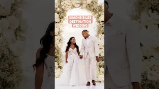 Simone Biles & Jonathan Owens destination wedding photos #simonebiles #destinationwedding #wedding