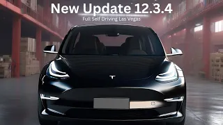Supervised Full Self Driving North Las Vegas - FSD 12.3.4 Navigate to Chipotle | Tesla Model 3