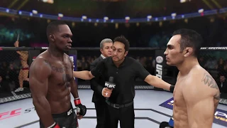 Israel Adesanya vs Tony Ferguson *2020* Full Fight (EA SPORTS™ UFC® 3)