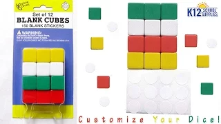 Blank Dice - Custom Dice Set - Classroom Games