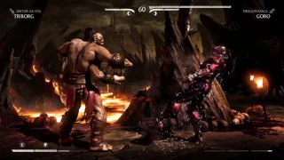 Mortal Kombat X Triborg VS Goro