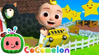 Baa Baa Black Sheep + Wheels on the Bus + Twinkle Twinkle | Little Angel & Cocomelon Nursery Rhymes