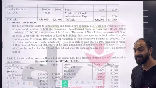 TYBAF SEM 5 Amalgamation of Companies | Purchase Consideration |  Siraj Shaikh lec 1