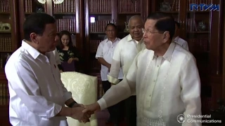 Palace says Duterte’s meeting with Enrile a ‘social call’