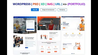 Responsive Web Design | PSD to HTML | PSD,XD,Figma to Wordpress Work Portfolio