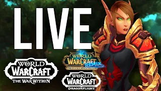 THERE'S SO MANY VERSIONS OF WOW TO ENJOY! ALPHA BUILD LATER? - WoW: Dragonflight (Livestream)