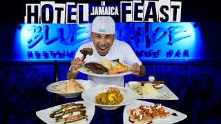 JAMAICA HOTEL FEAST!! SURF & TURF LAMB, PASTA, CURRY AND MORE!!