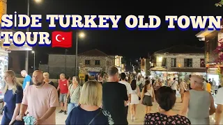 ANTALYA Side Çarşısı! |4K 2022 Gezi rehberi! Walking Tour ANTALYA SİDE. Top visit Places in Side!