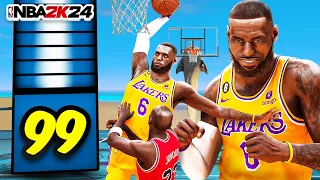 99 DRIVING DUNK IS SHOCKING ON NBA2K24...