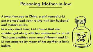 LEARN ENGLISH THROUGH STORIES | POISONING MOTHER- IN -LAW | MOTIVATIONAL ENGLISH STORY