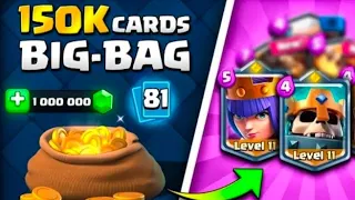 150K CARDS IN BIG BAG #clashroyale #subscribe #shortvideo #supercell #shots #titangamer #op #gaming