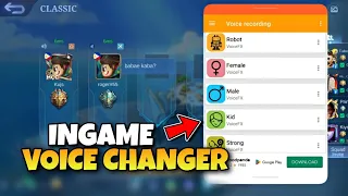 NEW VOICE CHANGER OPEN MIC APP | HOW TO VOICE CHANGER WHILE INGAME IN MOBILE LEGENDS