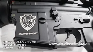 HellBoy M4 .177 CO2 BB टैक्टिकल एयर राइफल