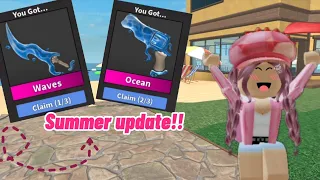 ROBLOX| Murder Mystery 2| Finally has an Update| Summer Update⛱🌞🍨